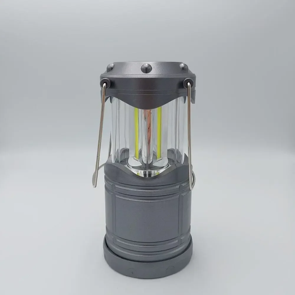 Ultra Bright Collapsible COB Lamp LED Camping COB Light Battery Included Lantern